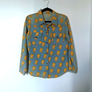 Bart Simpson denim shirt